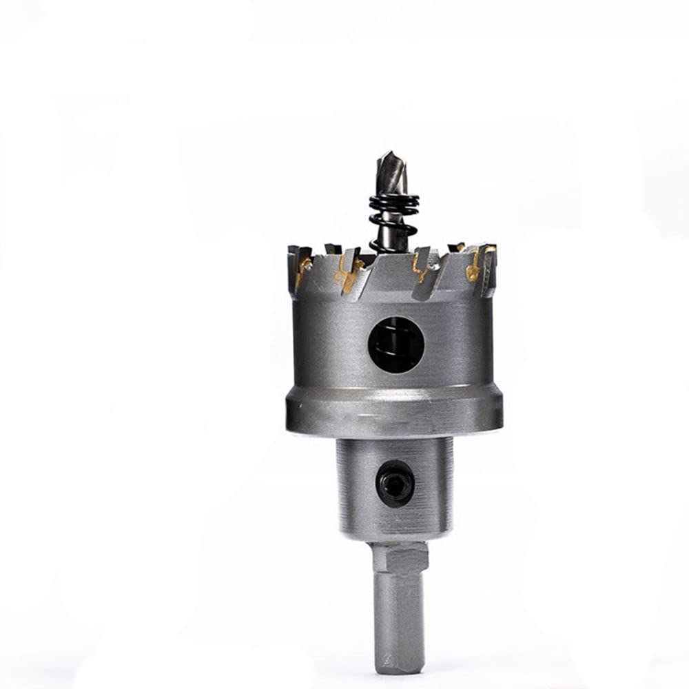 Taglierina per sega a tazza TCT con punta in metallo duro 16-100mm per lamiera di acciaio inossidabile Kit di taglierina per la lavorazione dei metalli in lega di perforazione del ferro Set di punte d