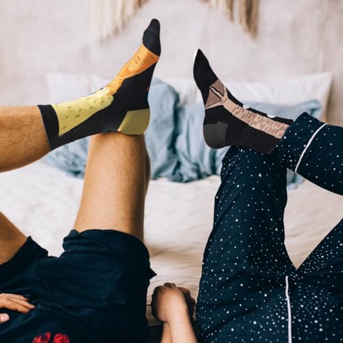 NOPKESV 2 Paare Hühnerbeinsocken für Erwachsene Lustige Hühnerbeine Sockenkostüm für Frauen personalisierte Stulpen Overknee Strümpfe Vogeltatzen Design lustige Geschenkidee Geschenk zum Valentinstag