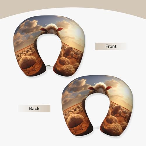 Almohada de viaje espuma viscoelástica U suave miniatura 2