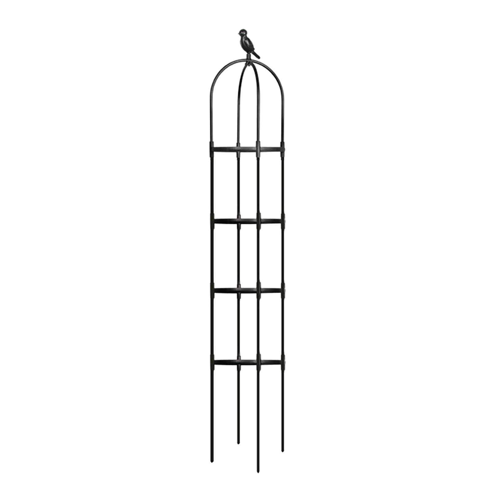 OWOHYG Garden Climber Shelf Flower Racks Climbing Vines Rack Plants Stand Trellises Cucumbers Trellis Roses Vegetables Pots Support Frame.180cm-Black