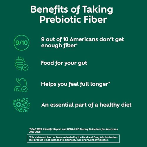 Benefiber Prebiotic Fiber Supplement Powder, Unflavored, 28 Stick Packs | Plant-based Prebiotic Fiber Powder, Sugar-Free, Dissolves Clear and Tasteless, GLP-1 Support for Digestive Health