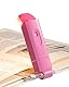 DEWENWILS Leselampe Buch Klemme, USB Wiederaufladbare Klemmleuchte für Lesen im Bett, 2 Helligkeitsstufen Leselicht, Warmweißes Buchlampe, Geschenk für Kinder und Bücherwürmer Rosa