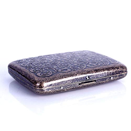 Preisvergleich Produktbild LZWOZ Metall-Legierung Zigarettenetui Can Put 20 Zigaretten Aluminiumlegierung Zigarettenschachtel (Color : Blue)