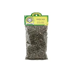 Sadaf Sage Leaves – Whole Sage Leaves for Cooking and Food Flavoring – Salvia Spice – Mediterranean Cuisine – Kosher – 3 Oz Resealable Bag