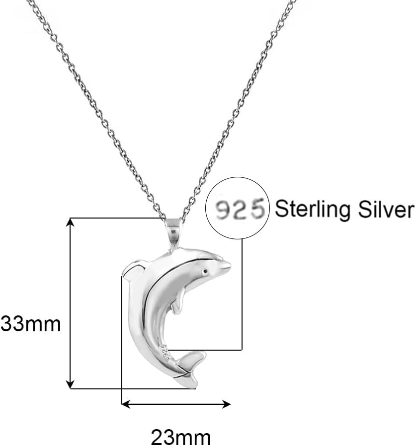 Savlano 925 Sterling Silver Oxidized Hollow Charm Pendant Chain Necklace for Women - Choose from Starfish, Goldfish, Dolphin, Owl, Shell & Star Designs - Made in Italy, Includes Gift Box