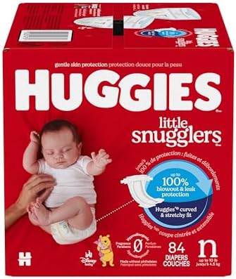 Huggies Size Newborn Diapers, Little Snugglers Baby Diapers, Size...