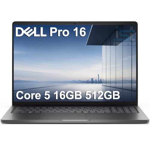 Dell Pro 16 PC16250 (Next Gen Latitude 3550) Business Laptop (16" FHD+ IPS, Anti-Glare, Intel Core 5 120U (> i7-1355U), 16GB DDR5 RAM, 512GB SSD), 1080p IR Webcam, Thunderbolt 4, Backlit, Win 11 Pro