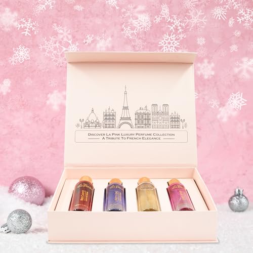 Image of La Pink Luxury French Pure Perfume Valentine Gift Set for Woman 120ml | Travel Friendly Long Lasting Fragrance Set for Women | Ideal Gift for Every Occasion | (30ml x 4)