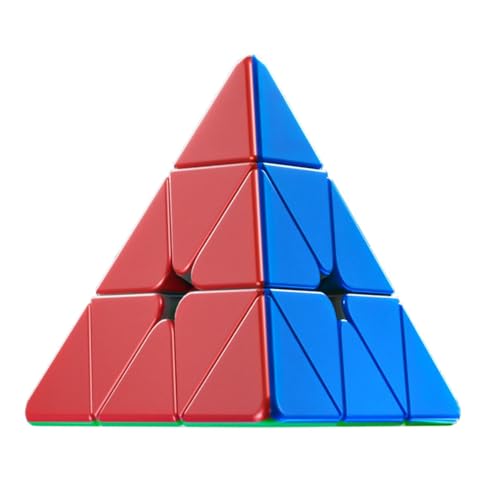 Magnetic Pyraminx Speed Cube 3x3 Stickerless - Professional Pyramid Puzzle with Triangle Magnets, Smooth Turning Brain Teaser Toys Gift for Kids & Adults