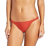 Xhilaration Women's Juniors' Cheeky Bikini Bottom - (Large, Ruffle Copper)