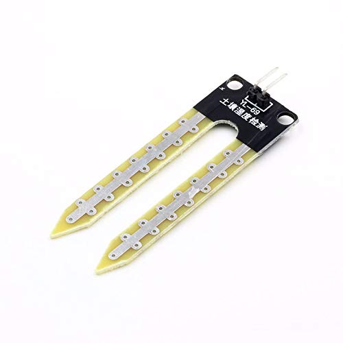 Goldyqin Soil Probe Moisture Detection Module Soil Moisture Sensor Intelligent Car Module - Black