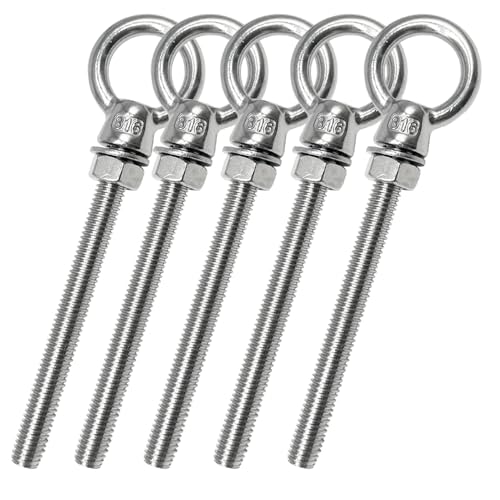 SIAOKL 5pack Eye Bolts, 5/16“ x 3-1/8