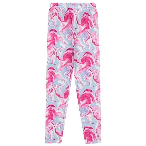 BTween 4-Piece Girls Pajamas, Long Sleeve Tie Dyed Girls Pajamas3