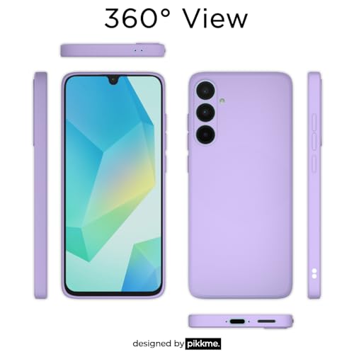 Image of Outlouders Back Cover for Samsung Galaxy A56 5G | Camera Protection | Durable Soft Matte Silicone Bumper Case (Purple)