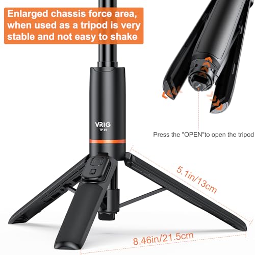Trípode para teléfono HUIOP TP-19 extensible a 59cm con control remoto 4
