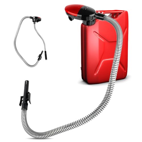 Electric Fuel Transfer Pump, Auto-Stop Sensor Fuel Pump, Smart Refuelling, Leak-Proof & Portable, Upgraded Hose & Nozzle with Oil Level Sensor for Cars, Tractors, Lawn Mowers & Boats