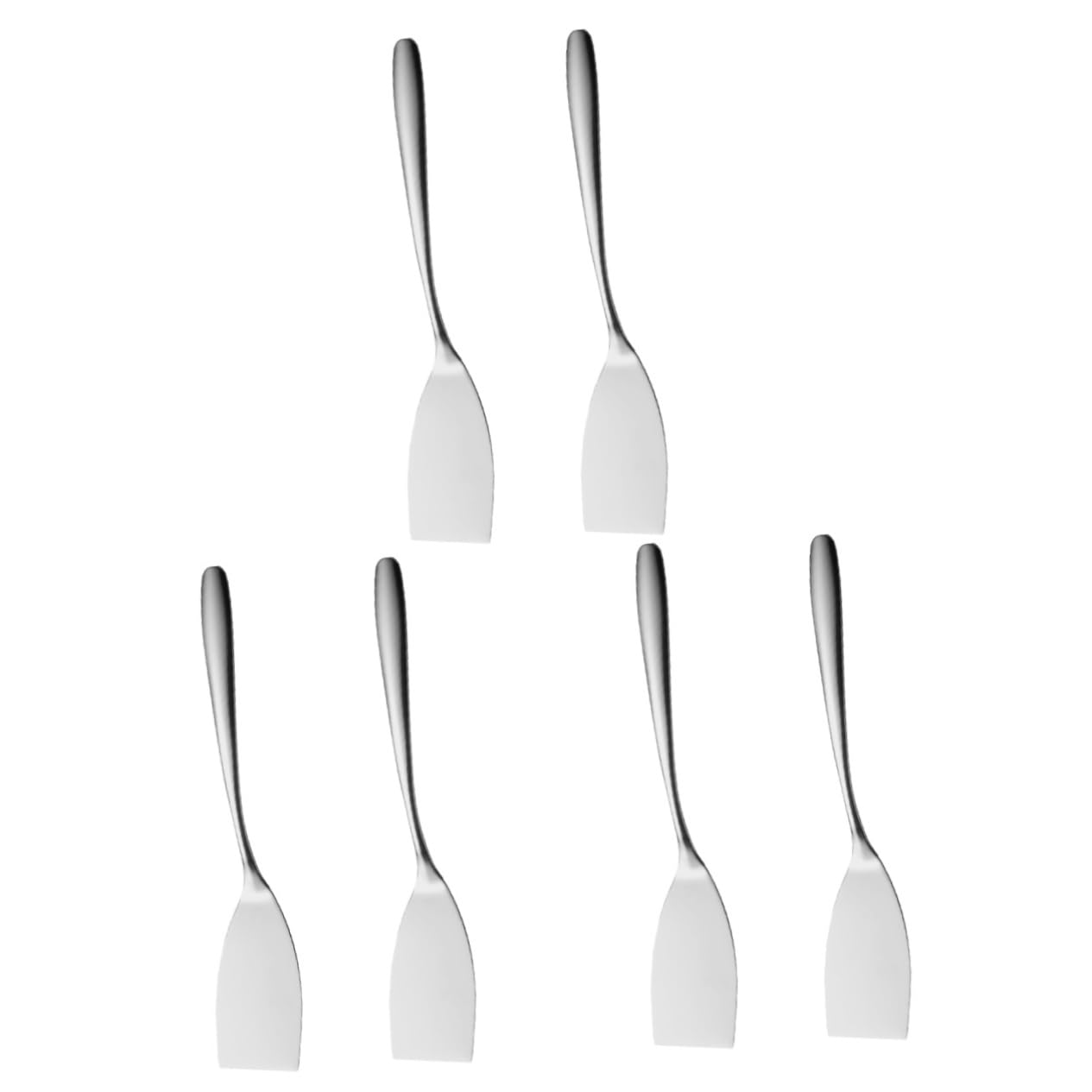 UPKOCH 5 Series Espátula Para Freír De Acero Inoxidable Mini Espátulas De Cocina Utensilios Barbacoa Set Barbacoa Utensilios Espátula Para Bistec De Acero Inoxidable Pala 2 Piezas X 5