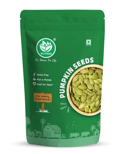 Image of Go Vegan Pumpkin Seeds, 250g, Rich in Protein, Dietary Fibre, Magnesium & Phosphorus