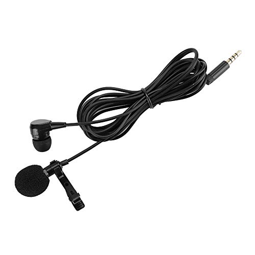 Mikrofon E1 Schwarz Mini Collar Clip Mikrofon Kopfhörer mit für Handy Live Broadcast Recording Interview - Image 4