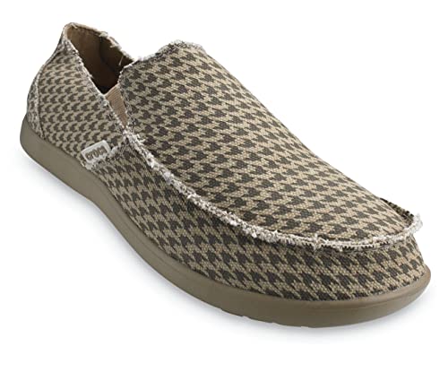 Image of Crocs Men's Santa Cruz Slip-On Loafer,Khaki /Houndstooth,8 (D) M US