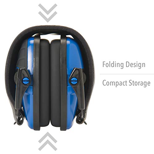 Image of Howard Leight by Honeywell Impact Sport Sound Amplification Electronic Shooting Earmuff, Real Blue