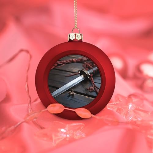 Boules de Noël samouraï pour déco Halloween et fêtes originales - 8
