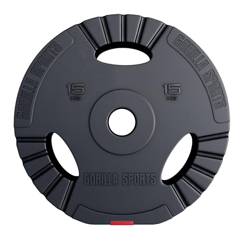 GORILLA SPORTS® Olympia Hantelscheiben - Einzeln/Set, 1,25kg, 2,5kg, 5kg,...