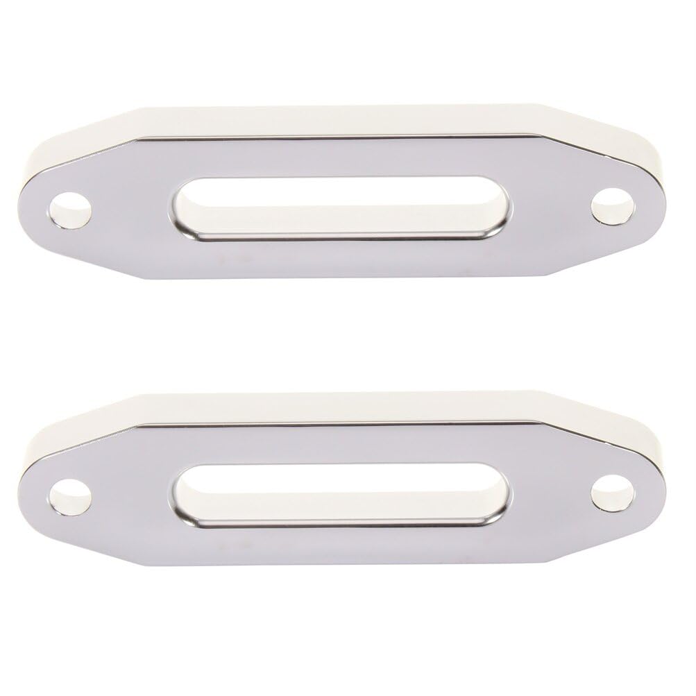 TFGCSG 4-7/8 inch Hawse Fairlead Winch Roller Fairlead, 4500lbs Aluminum Hawse Fairlead, ATV UTV SUV Fairlead, Winch Fairlead for Synthetic Rope, 2PCS