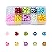 Produktbild 600Stück Glasperlen, 10 Farben 6mm Perlen Runde Bunte Perlen Bastelperlen zum Auffädeln, Kunstperlen Gemischte Farbe Glass Beads für die Halskette Armbänder Herstellung