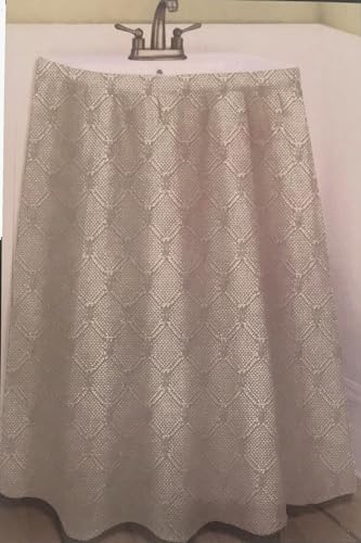 Better Home Link Design Textured Microfiber Sink Skirt, Luxurious Fabric Bathroom Vanity Cover, (Grey)