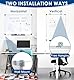 Swansea Magnetisches Whiteboard 90 x 30cm mit Haken zum Aufhängen und Aluminium, Langes Magnettafel Pinnwand Magnetisch für Home Office