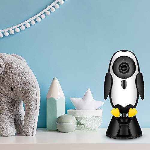 Image of Qubo 1080p Baby Cam (by Hero Group) Full HD WiFi Smart Baby Monitor(Black) with Baby Cry Alert, Alexa Enabled, Time Lapse Video & Lullabies + Echo Show 5 - Smart Display with Alexa-5.5 inch Screen(Black)