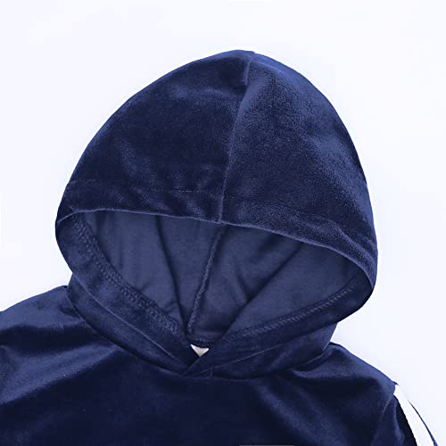 MYGBCPJS 2Pcs Fashion Toddler Baby Girl Velvet Sweatshirt Tops Pant Set Tracksuit3