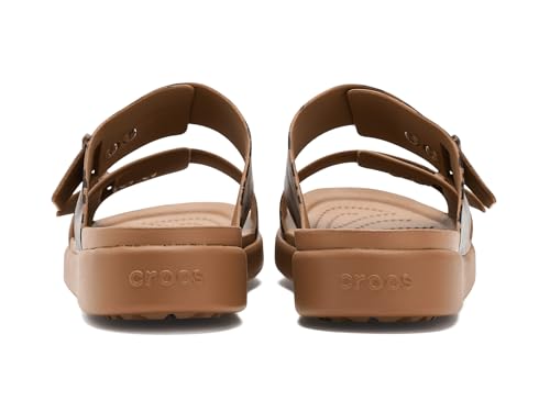 Crocs Brooklyn Buckle Low Low Animal Sandales Femmes SepiaLeopard - vue 8