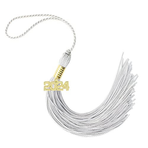 Tassel Depot 2024 Gray Graduation Tassel - Every School Color Available - Made in USA