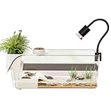 Kanoauo Großes Schildkröten Terrarium - Abtrennbares Terrarium Reptilien Zubehör,Durchsichtiger Schildkrötentank Reptiliengehege | Für Kleine Tiere Salamander Krebse Flusskrebse Indoor Wohnzimmer