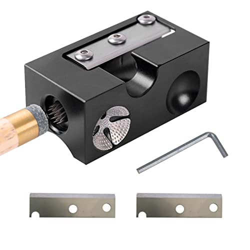 JOJOCY 8 in 1 Aluminum Pool Cue Tip Repair Tool Billiard Cue Stick Tip Tool Accessories for Replacement and Shaping Cue Tips