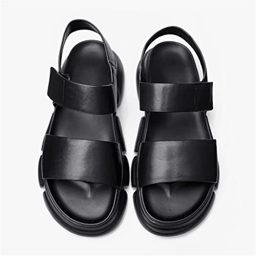 Outdoor Leather Sandals Men's Platform Sandals Slippers Beach Shoes