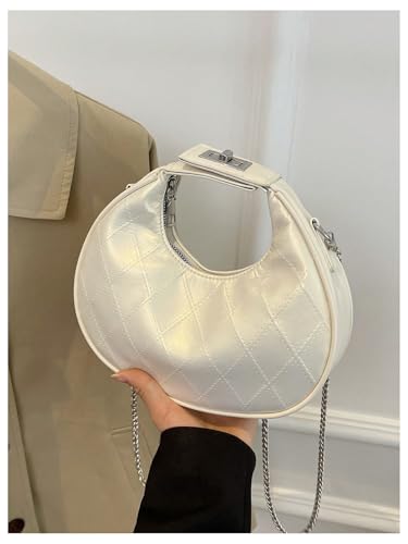 Women's Retro Crescent Bag Crossbody Bag Weave Small Handbag4