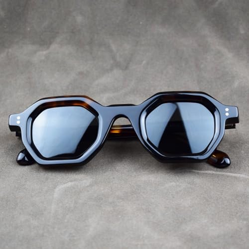 Retro Solid Polarized Square Acetate Vintage Spring Hinges Sunglasses Eyeglasses Frames Unisex for Men Women3