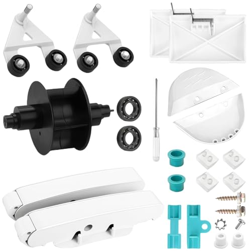 AXV417WHP Universal Pool Cleaner Pod Swing A-Frame and Turbine Replacement Kit Fit for Hayward Navigator Parts Pool Vac Plus Pool Vac Ultra Cleaner Parts AXV604WHP Front and Rear Bezels 25Pcs