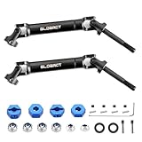 GLOBACT 1144 Steel CVD Driveshaft Rear Drive Shafts Heavy Duty Axles Set for Traxxas Slash/Rustler/Stampede/Hoss VXL 2WD 4X4 1/10 RC Truck Upgrade Parts Replace #6852 (2PCS)