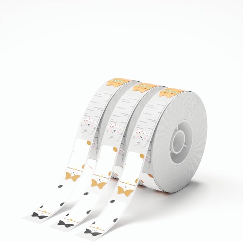NIIMBOT 3 Rolls Customizable Sticky Labels for D11/D110/D101 Printers