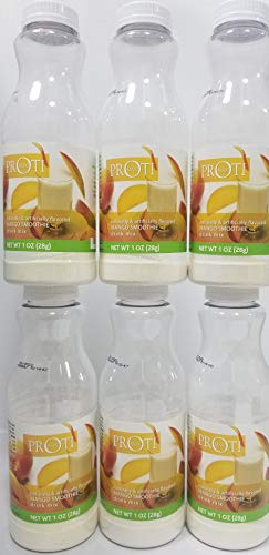 6 Bottle Pack - Proti Max- Mango Smoothie - for Hunger Control - for Any Diet and Weight Loss Program - 20 Grams of Protein - by Proti Fit
