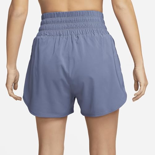 Nike-One-Womens-Dri-FIT-Ultra-High-Waisted-3-Brief-Lined-Shorts-Diffused-Blue-DX6642-491-Size-Small