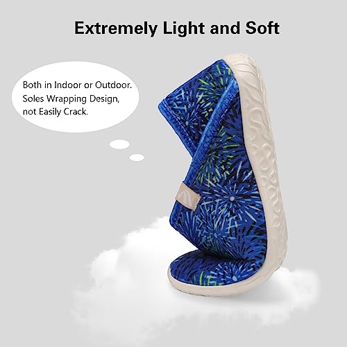 Image of Spesoul Fuzzy House Slippers for Women Men Indoor Closed Back Lightweight Cozy Faux Furry Lining Barefoot House Shoes Slipper Socks for Bedroom Home Office Yoga Outdoor Walking Shoes