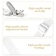 Hanyousheng 8 Stück Bettlakenspanner Verstellbar, (30cm -130cm) Elastische Bettlakenklammern, Elastische Lakenspannermit Metallclip, für Krippe, Bettlaken, Matratze, Sofa, Bügelbrett(Weiß)