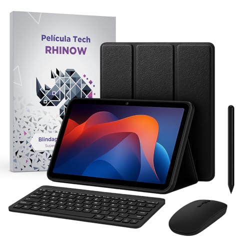 Kit Capa Slim para Xiaomi Redmi Pad 2: Película de vidro + Caneta Precision + Teclado e Mouse (Rhinow)