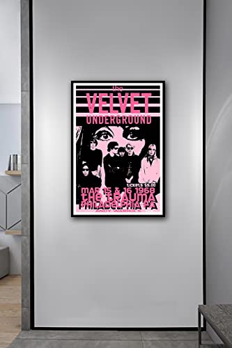 Maxiyaya Velvet Underground Concert Music Band Poster Music Rock Band Poster Vintage Rock Band Posters For Room Aesthetic 12X18Inch（Unframed） #TOP1