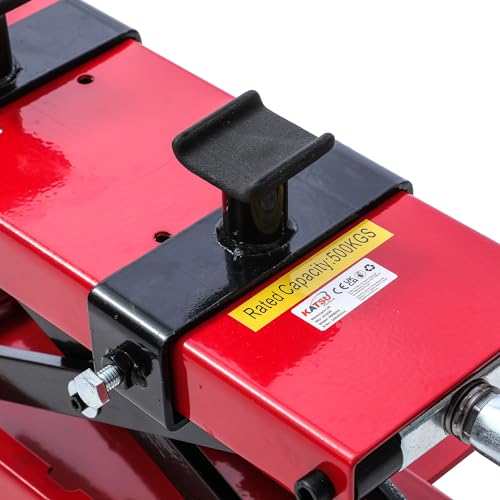 TOPWAY Motorradheber 500 kg Tragkraft Motorrad Hebebühne, 9,5 cm - 40 cm Höhenverstellbar für ATV und Quad Montagebock Reparaturen